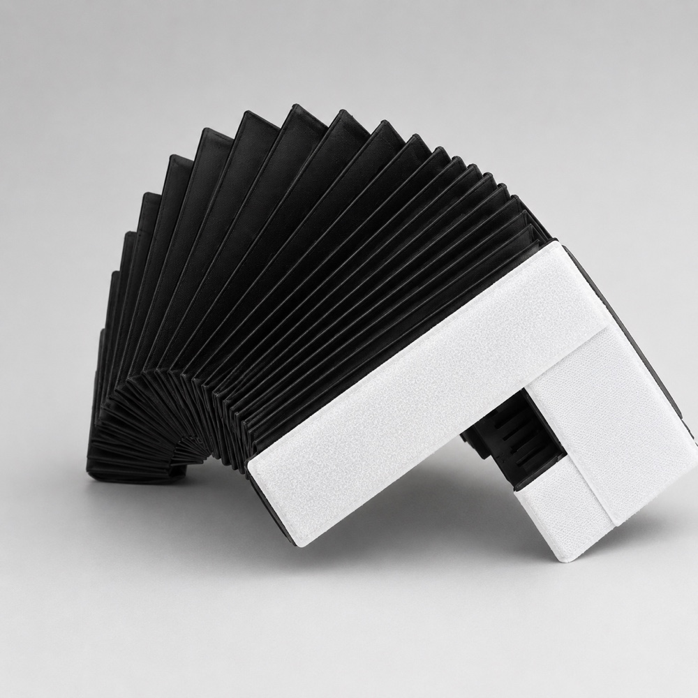 Vezetősín-burkolat (porvédő), Y-tengely, tépőzáras rögzítés — TC L2530 – TRUMPF ref. 0980133, utángyártott kompatibilis alkatrész